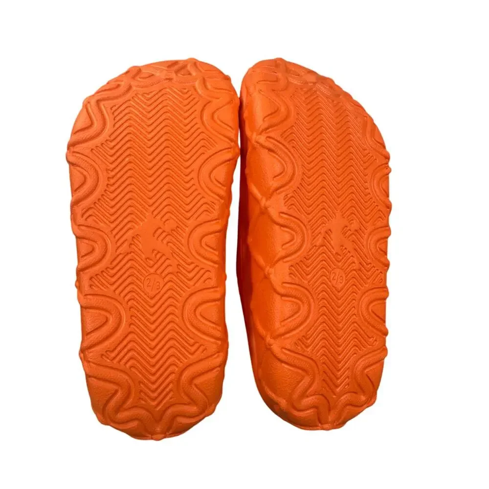 AND1 Basketball Textured Foam Slide Sandals Youth Size 2/3 Orange